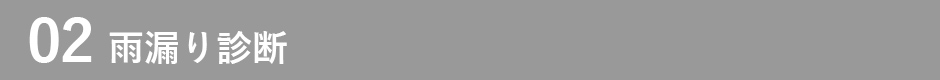 02 雨漏り診断